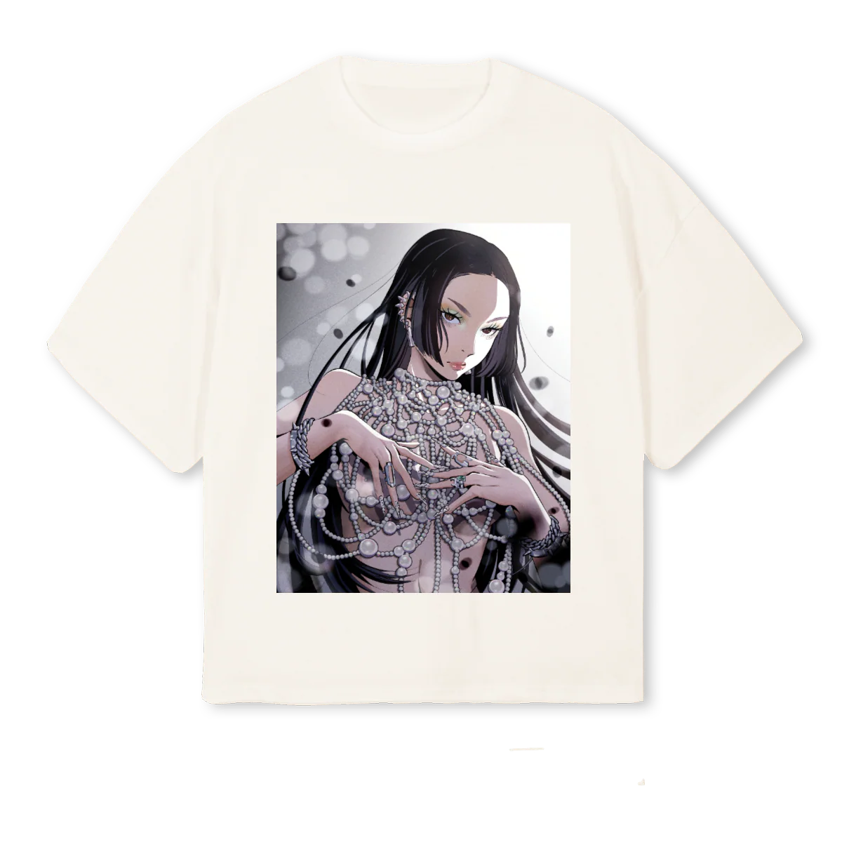 NEWDXMWHITE Vintage White Oversized Boxy Tee.