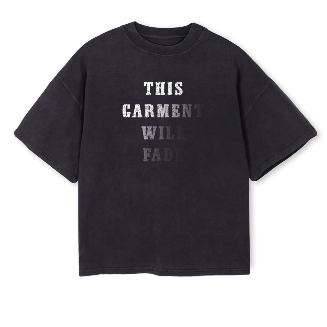 NEWFPT Vintage Black Oversized Boxy Tee.