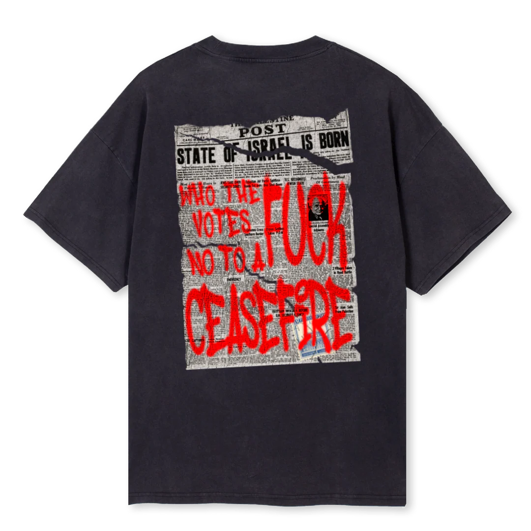 NEWSPOSTF Vintage Black Oversized Tee. - Image 2