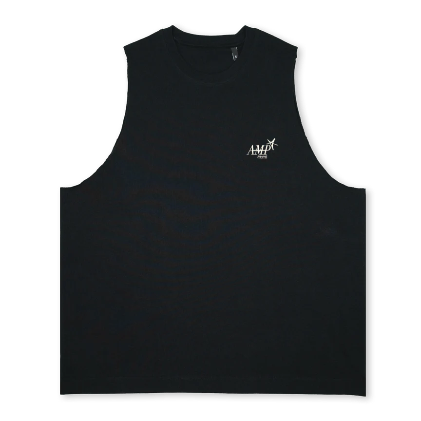 NEWVEST Deep Black Oversized Vest.