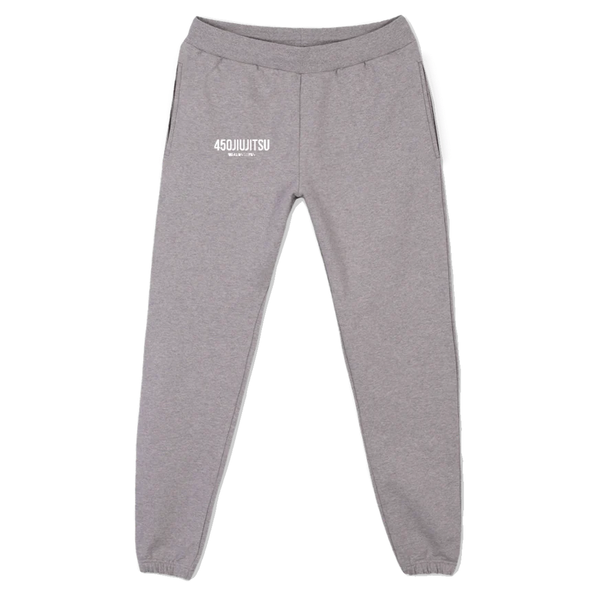 NGADED BOTTOM Grey Marl Relaxed Sweatpants.