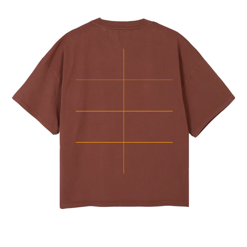 NGADEDB Vintage Brown Oversized Boxy Tee. - Image 2