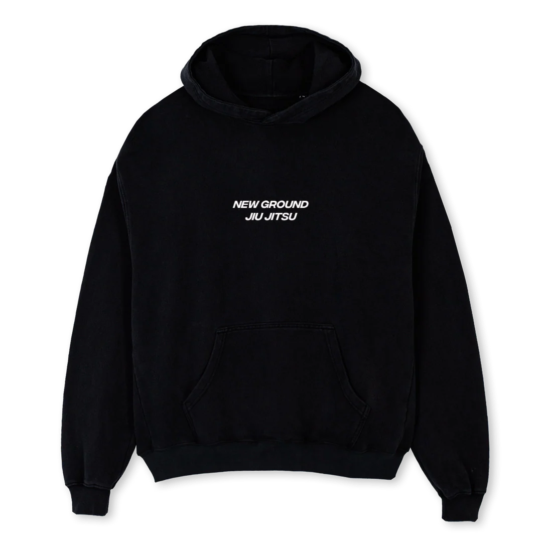 NGJJA Black Oversized Hoodie.
