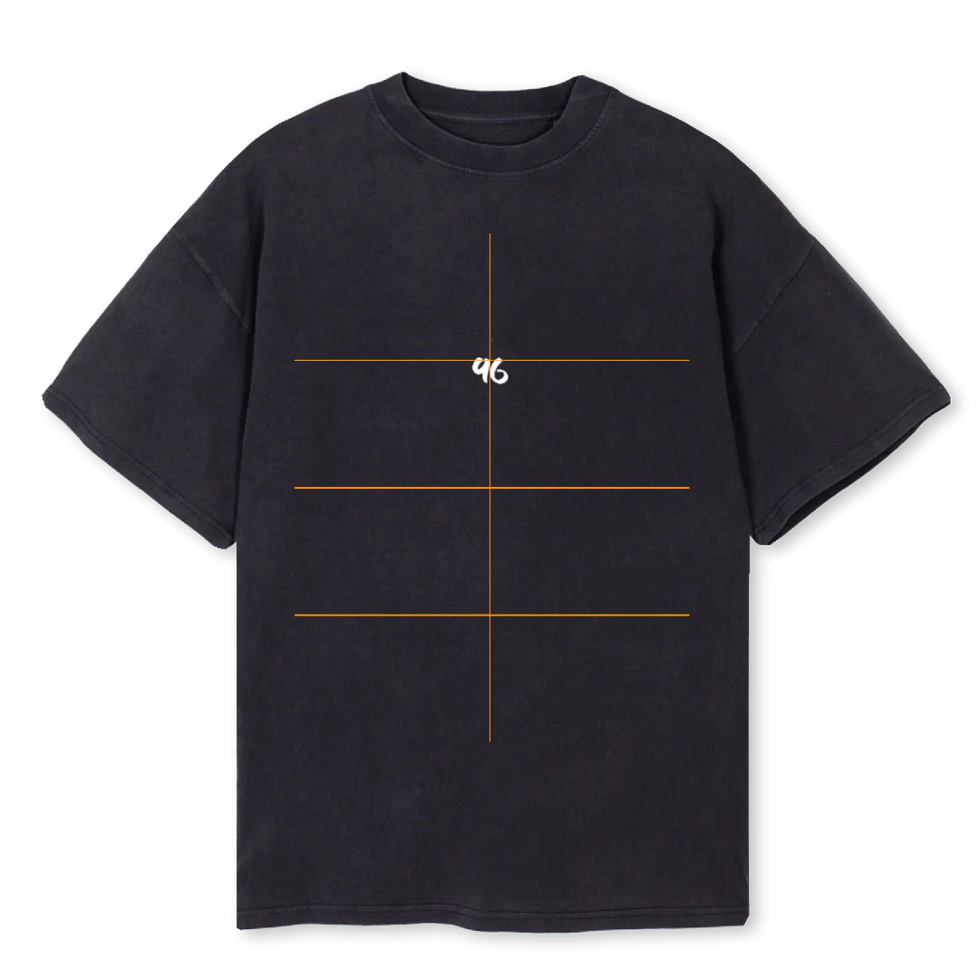 NINETOSIXSHIRT Vintage Black Oversized Tee.