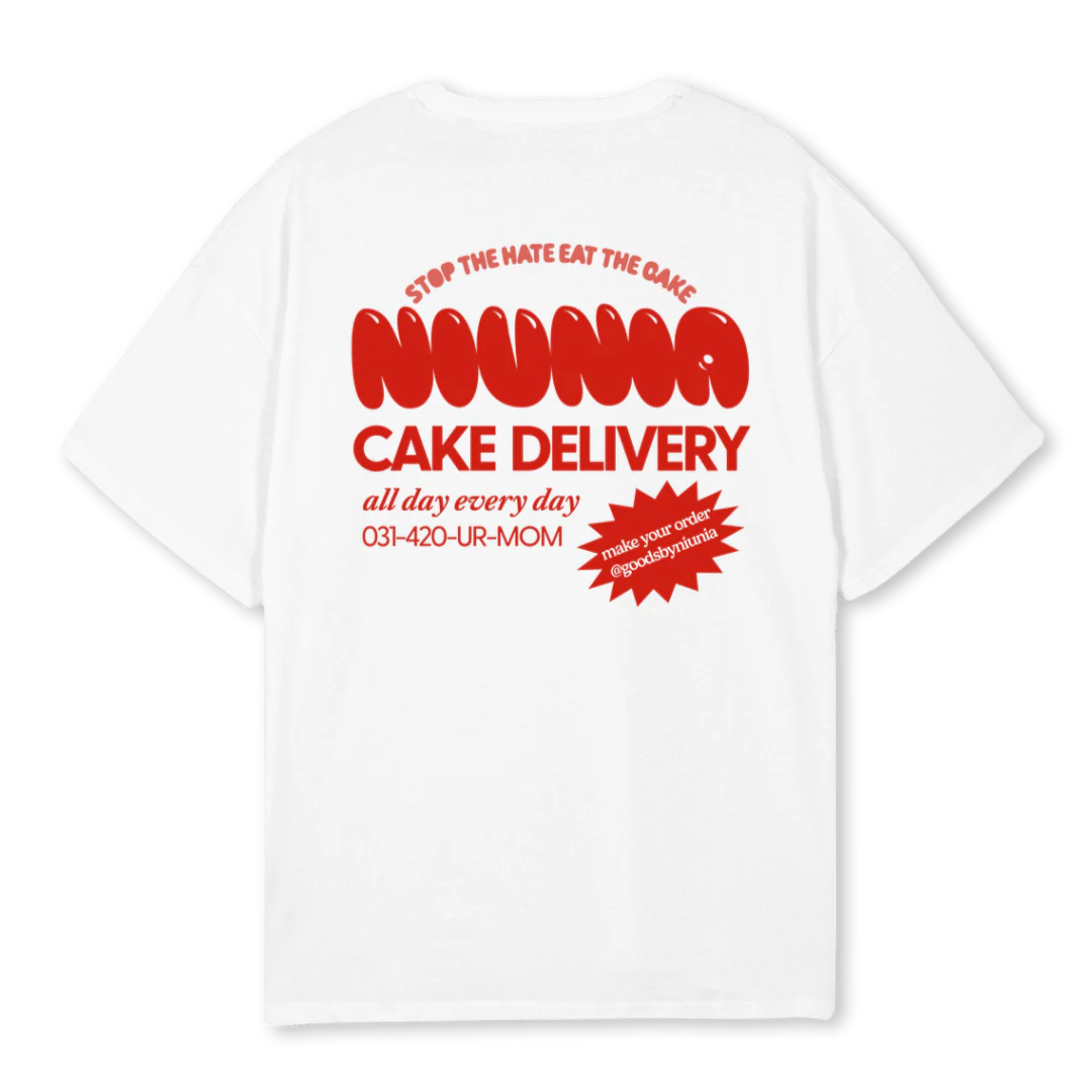 NIUNIA White Oversized Tee. - Image 2
