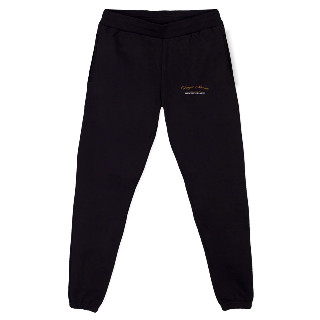 NLOGO SWT Black Relaxed Sweatpants.