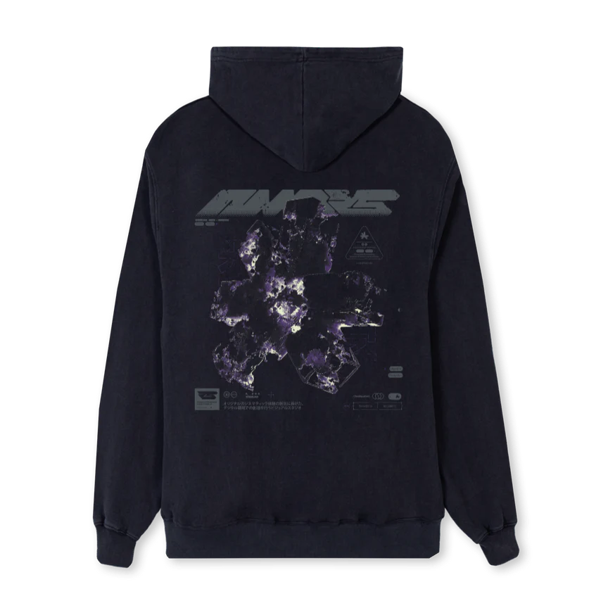 NMBRSPURPLE Vintage Black Regular Hoodie. - Image 2