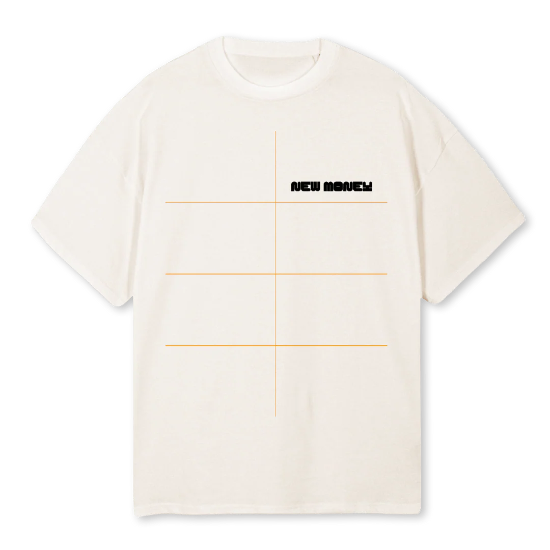 NMONE Vintage White Oversized Tee.