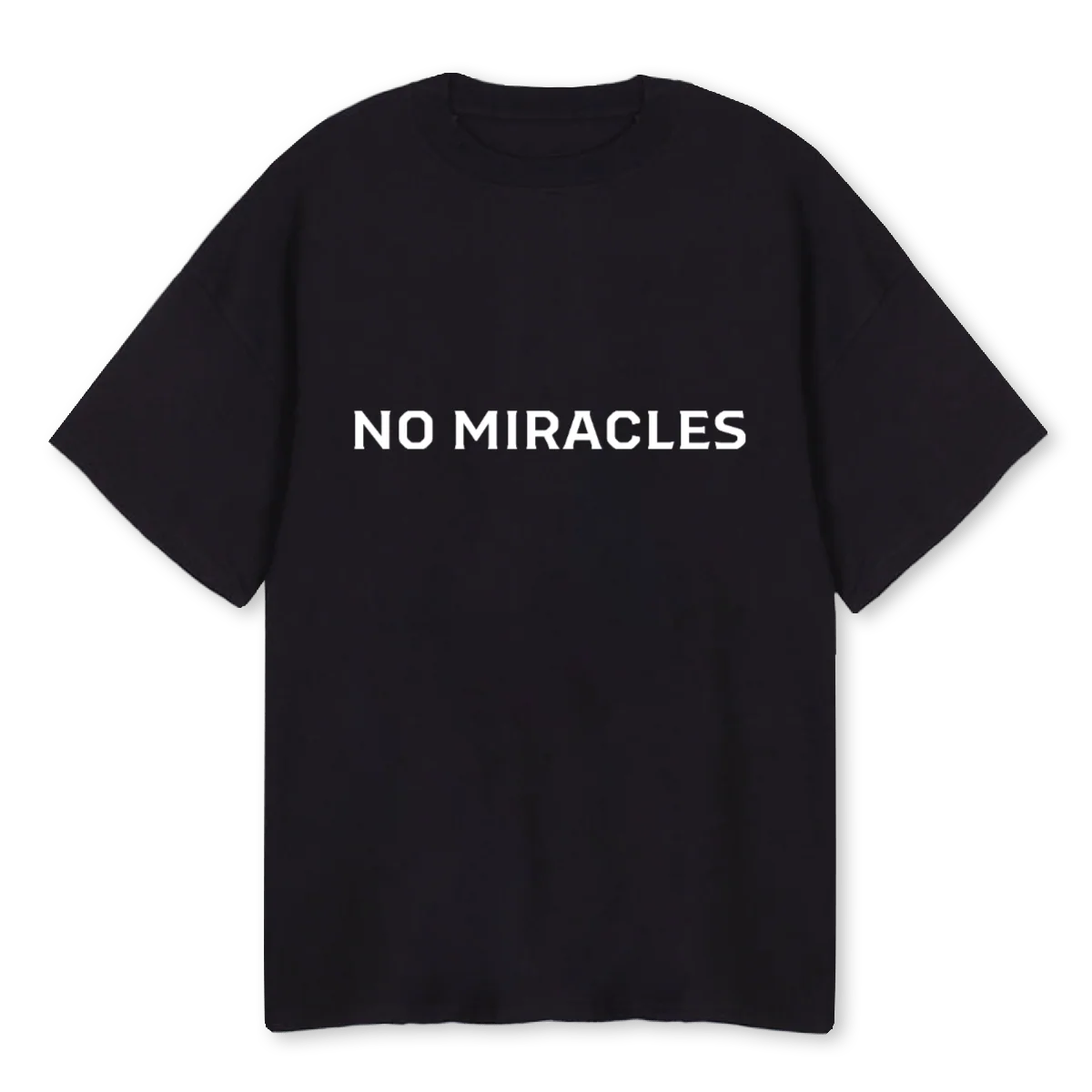 NMOVSZDLOGOWHITE Black Oversized Tee.