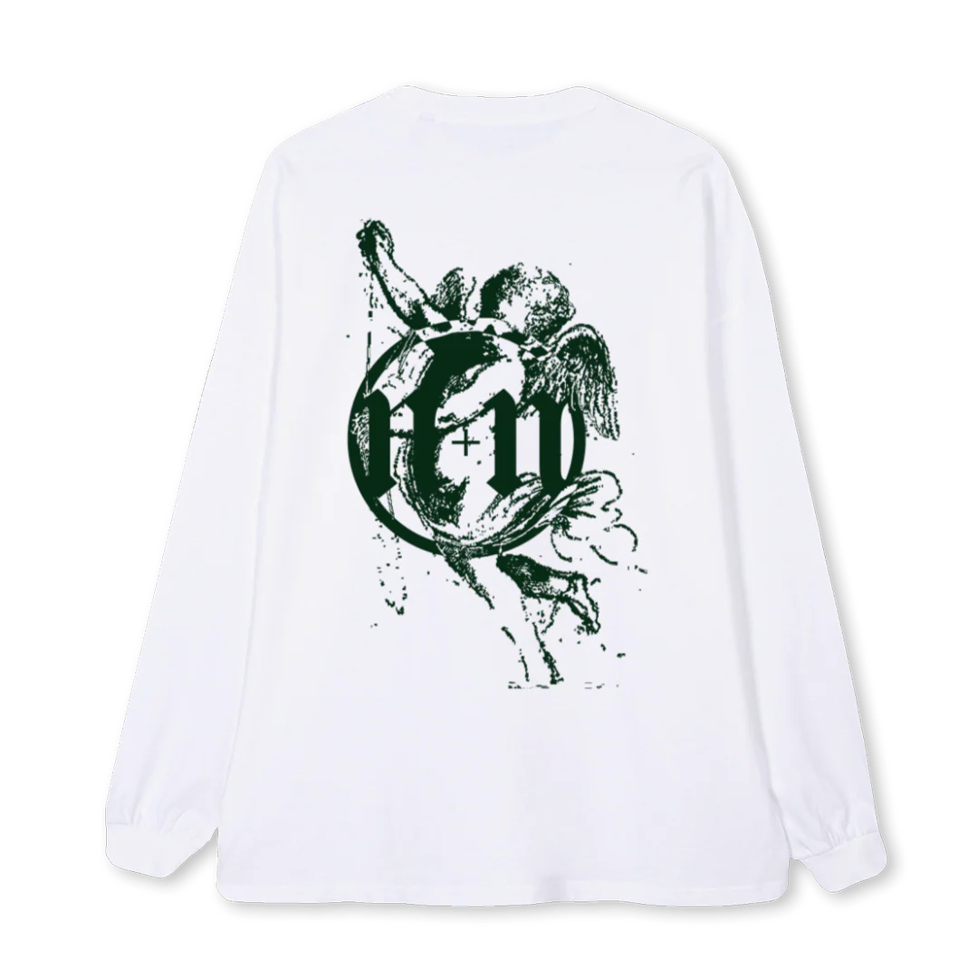 NNCUPIDLONGSLEEVE White Oversized LS Tee. - Image 2