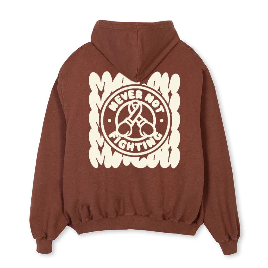 NNFHONE Vintage Brown Oversized Hoodie. - Image 2