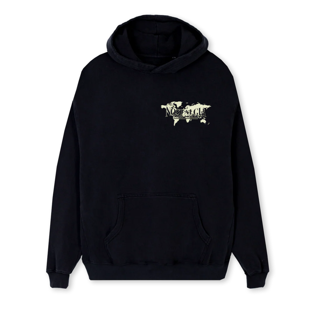 NNWORLDFRONT Black Regular Hoodie.
