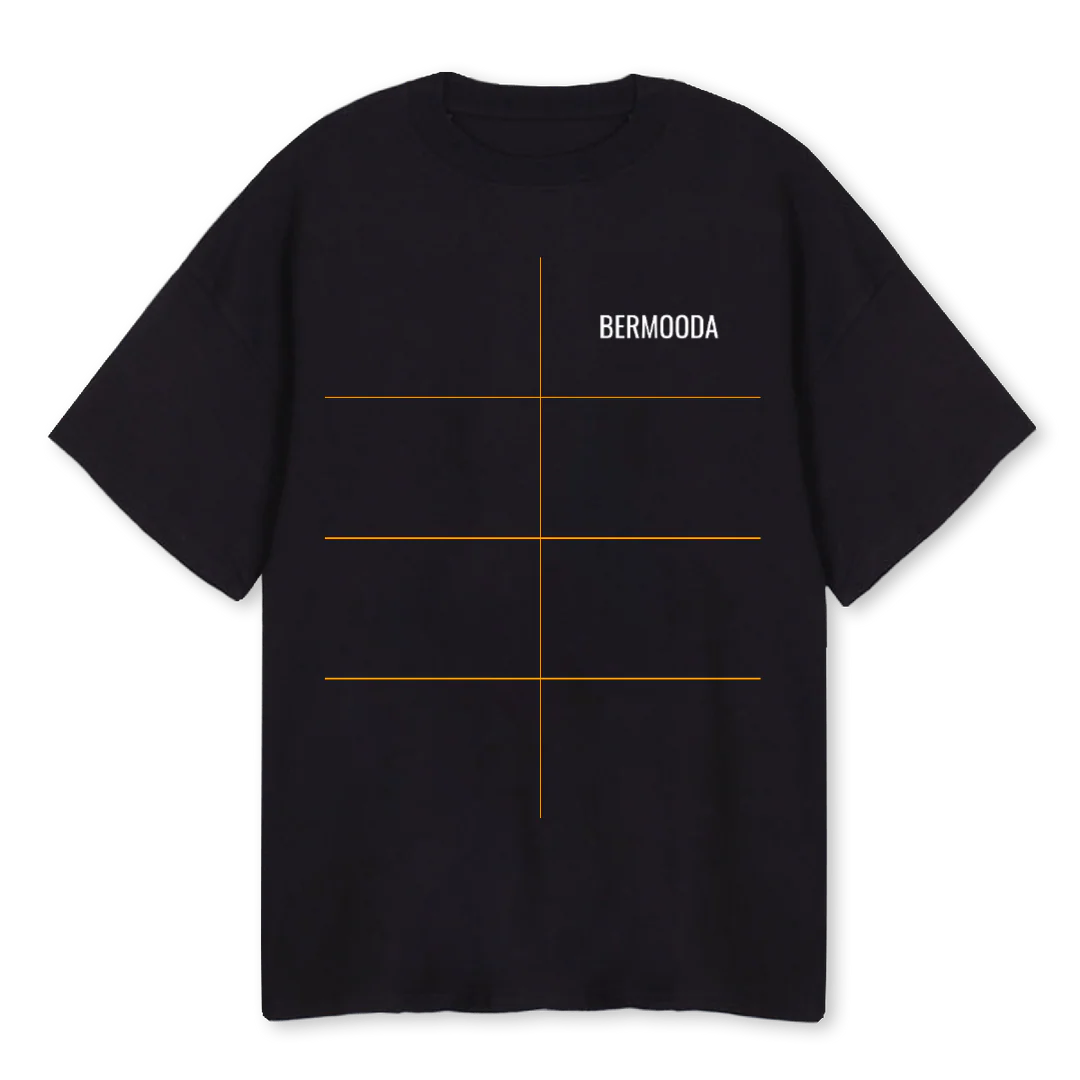 NO FILTER Black Oversized Tee.