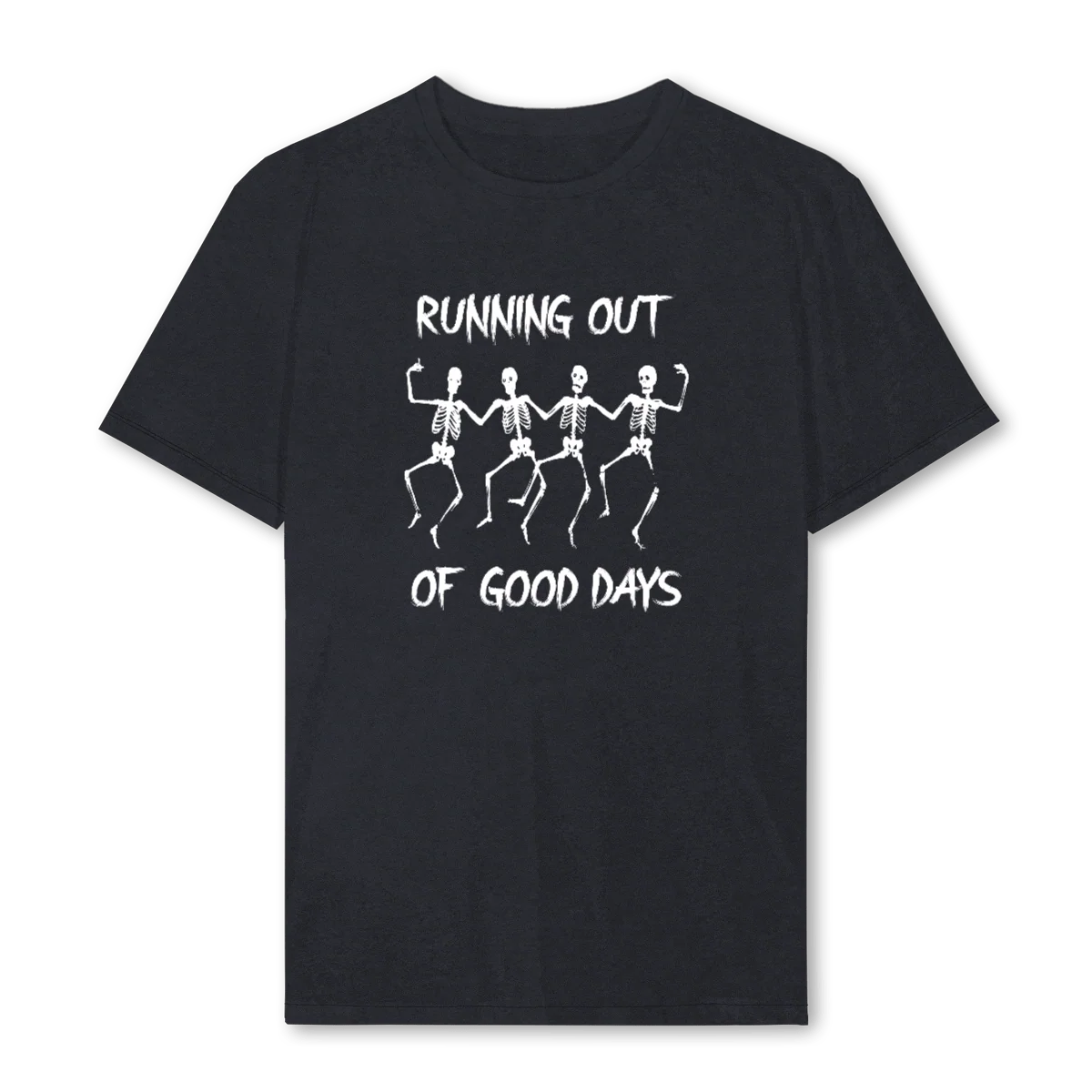 NO GOOD DAYS Vintage Black Regular Tee.