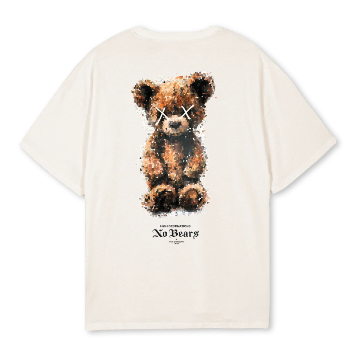 NOBEARSOVSZD Vintage White Oversized Tee. - Image 2