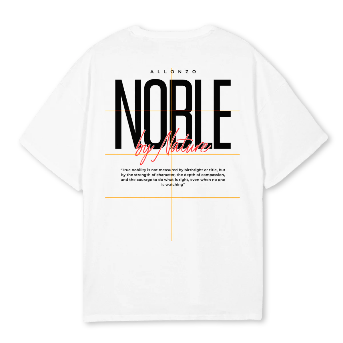 NOBLEBYNATURE White Oversized Tee. - Image 2