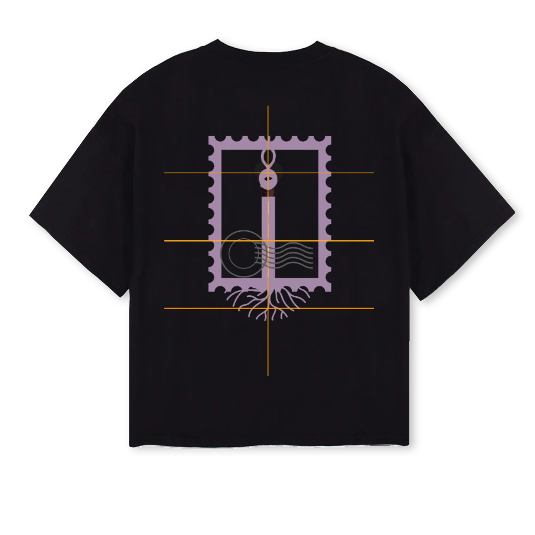 NOBLESSE_1 Black Oversized Boxy Tee. - Image 2