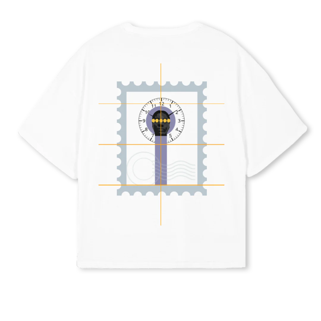 NOBLIGEWHPURTIMEISM White Oversized Boxy Tee. - Image 2