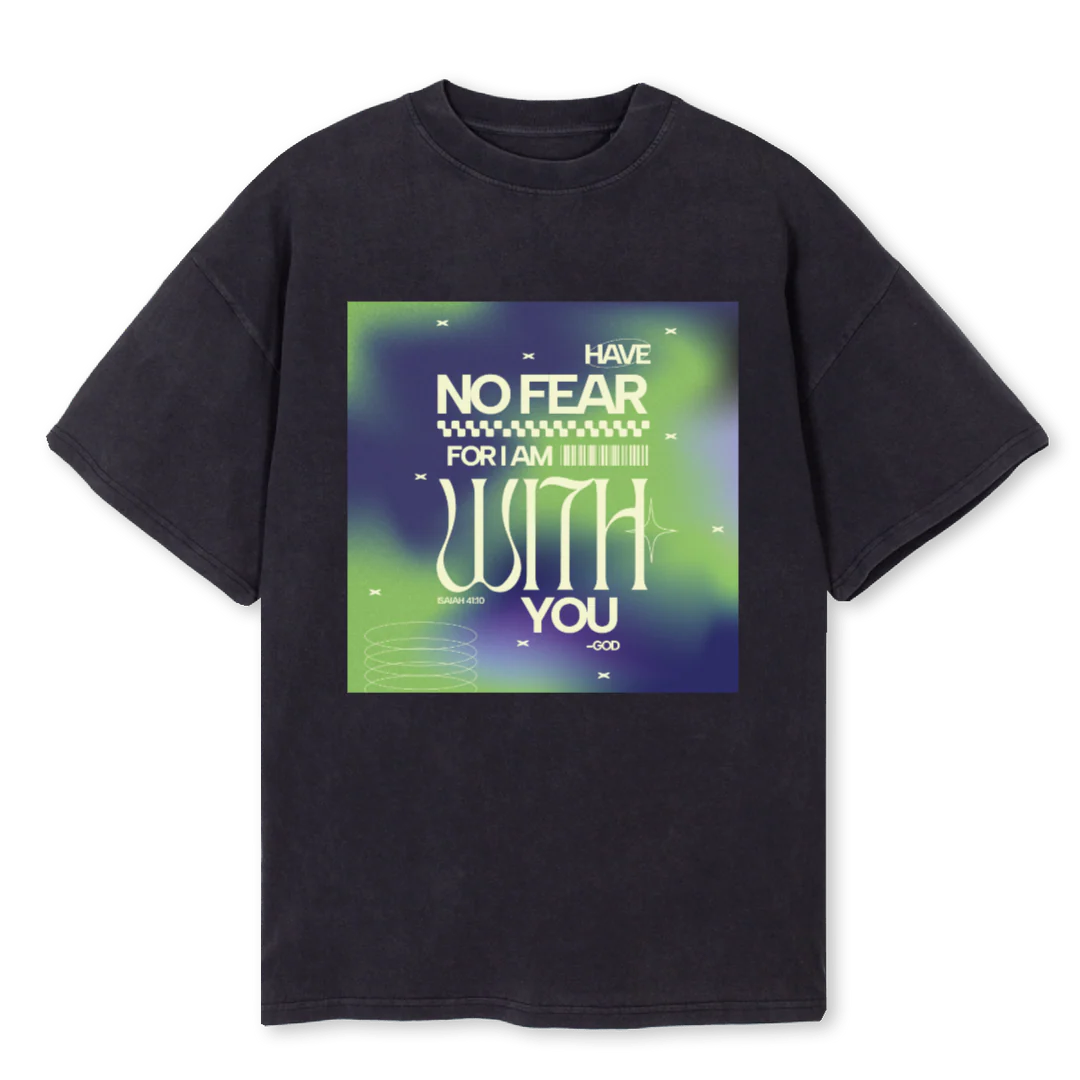 NOFEARBLACK Vintage Black Oversized Tee.