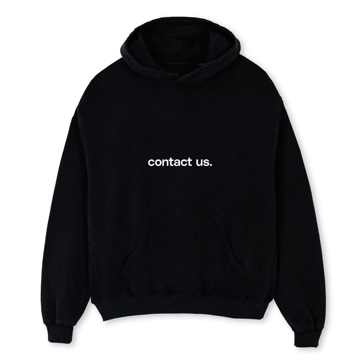 NOISECOM Black Oversized Hoodie.
