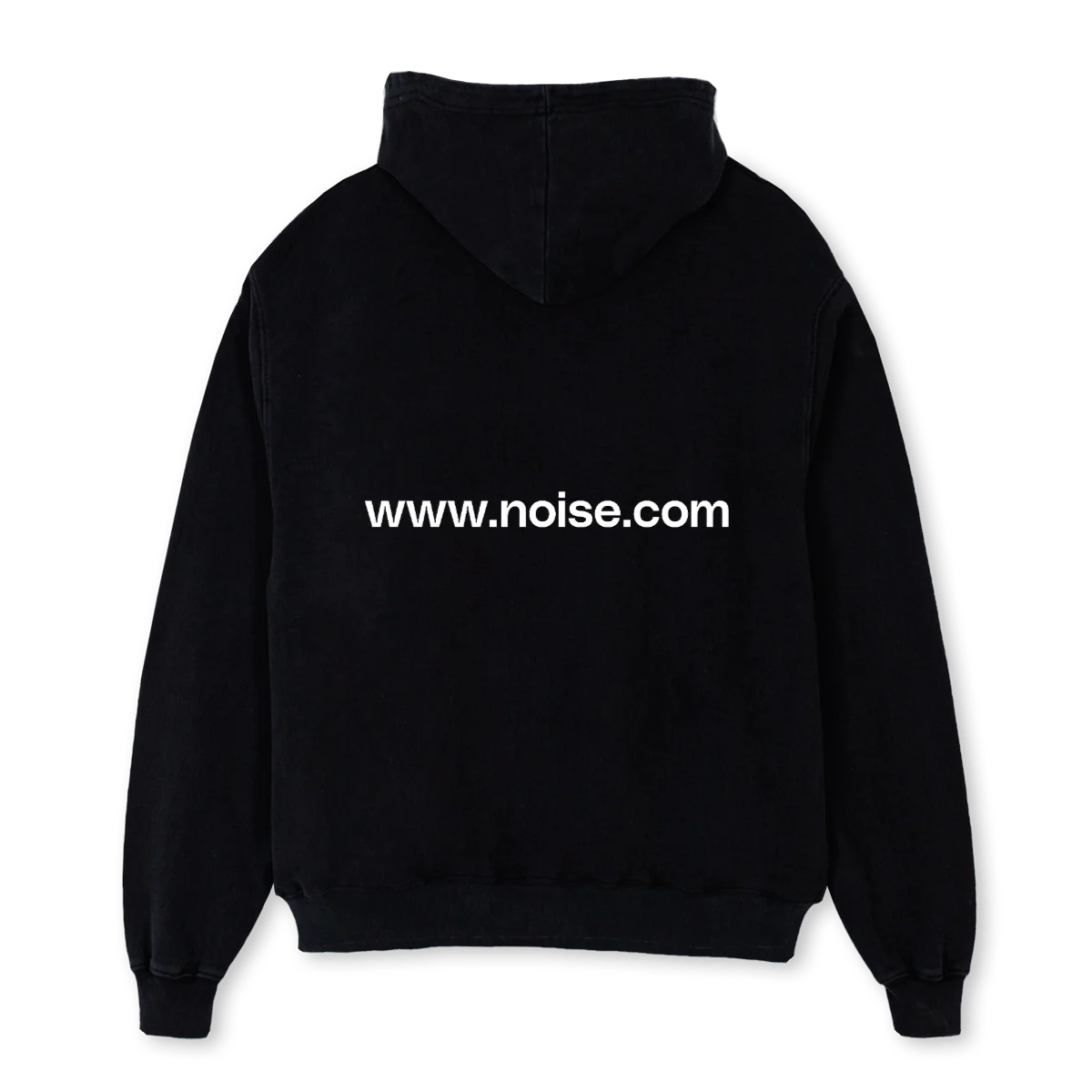 NOISECOM Black Oversized Hoodie. - Image 2