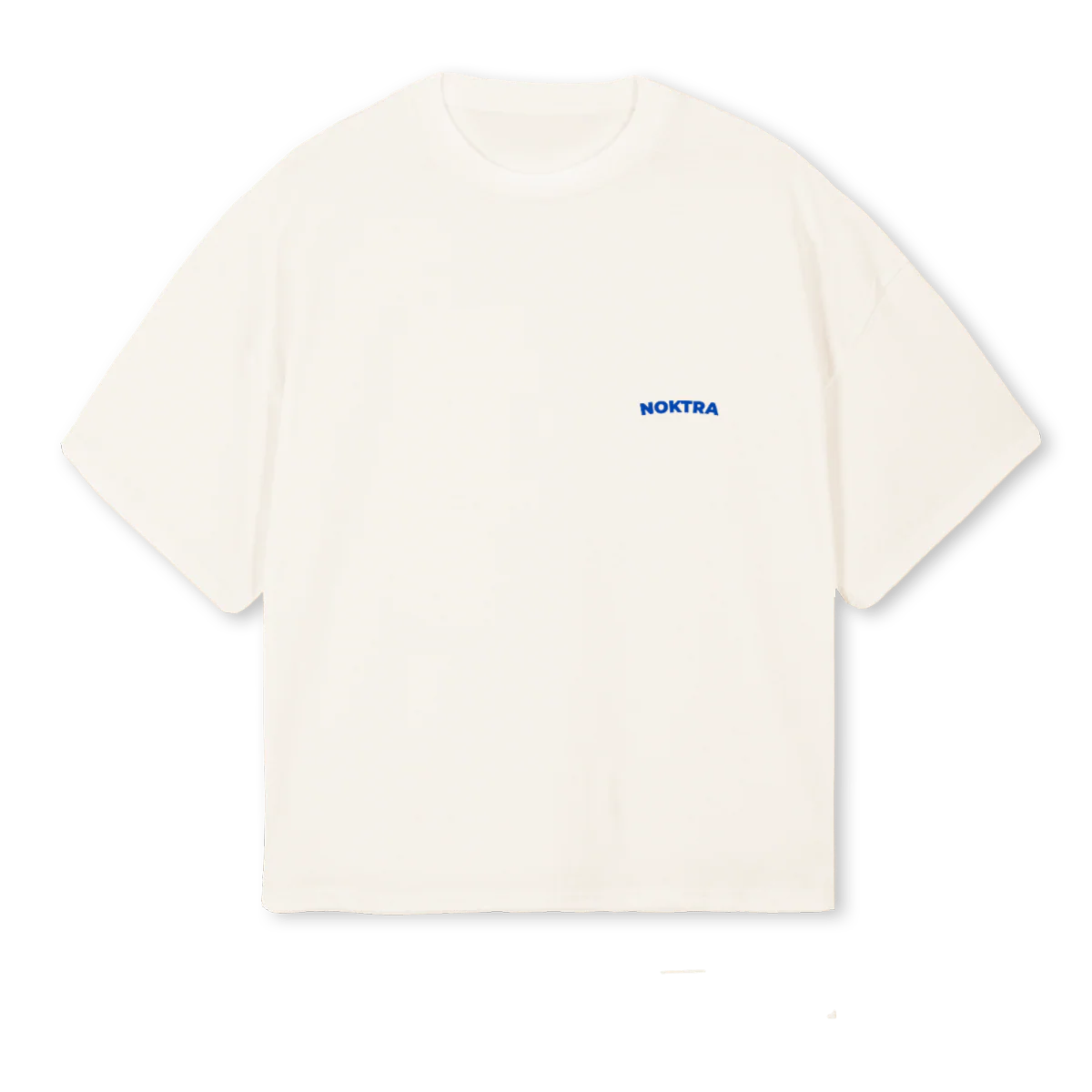NOKTRATEE Vintage White Oversized Boxy Tee.