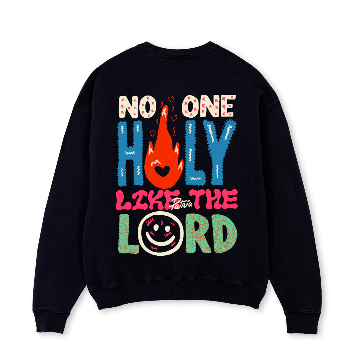 NONONECREW Black Oversized Crewneck Sweater. - Image 2