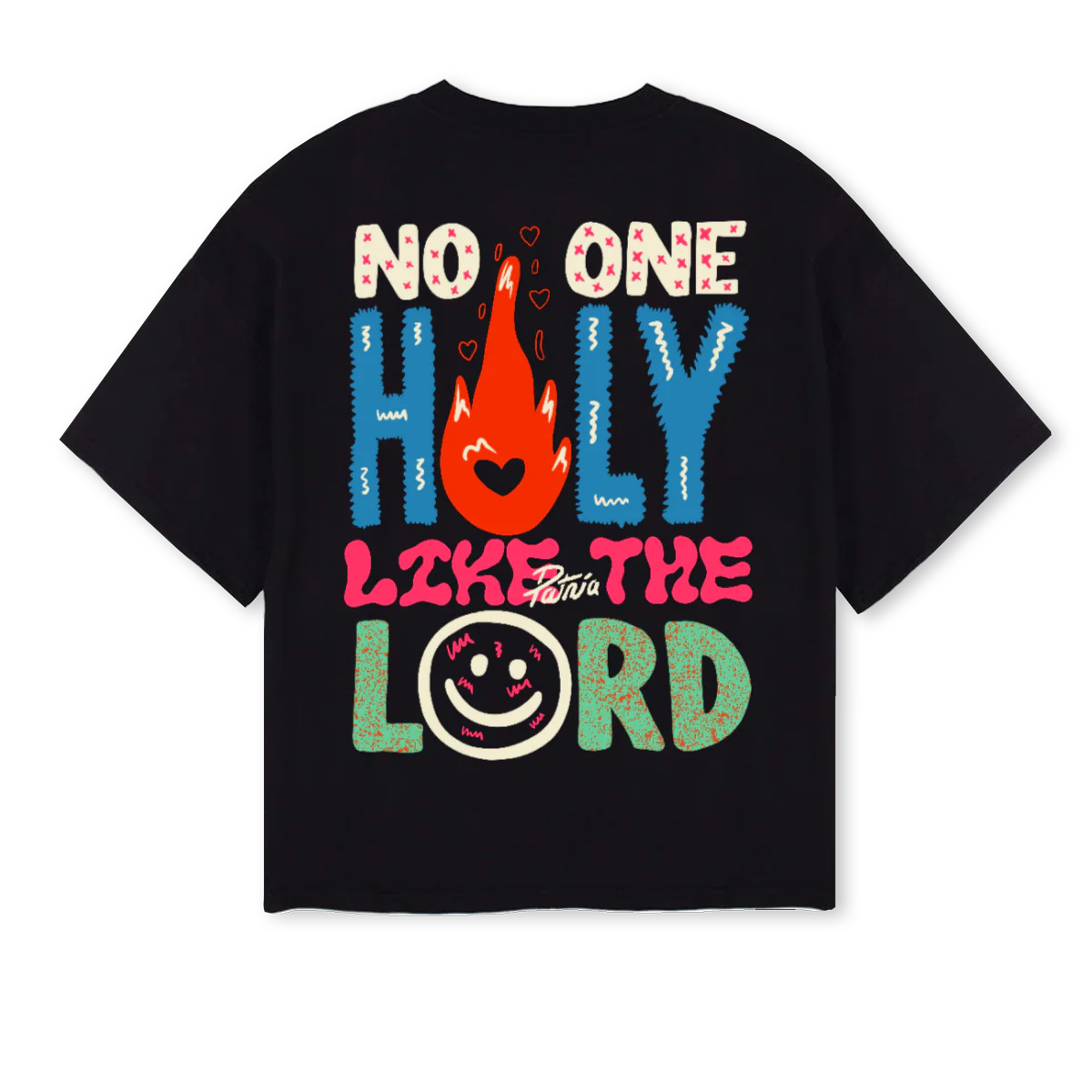 NOONEHOLYSHIRT Black Oversized Boxy Tee. - Image 2