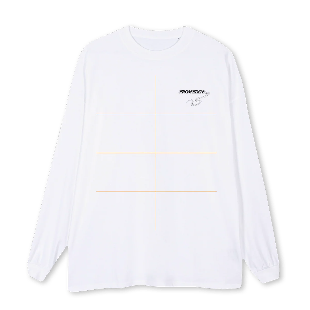 NOPLACELIKEHOME White Oversized LS Tee.