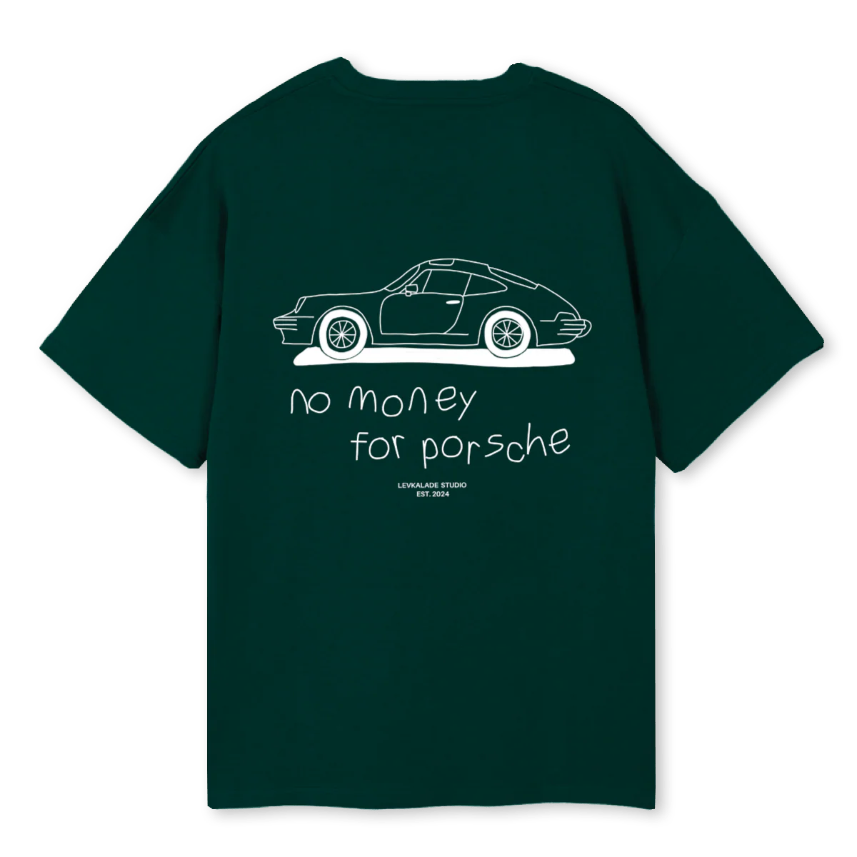 NOPORSCHE Wild Green Oversized Tee. - Image 2