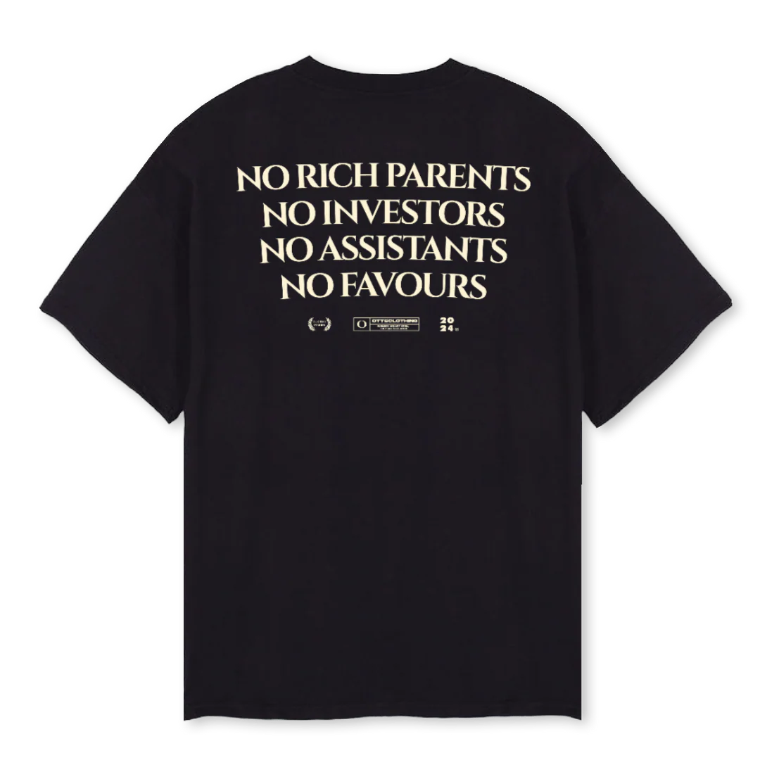NORICHBLACKTEE Black Oversized Tee. - Image 2