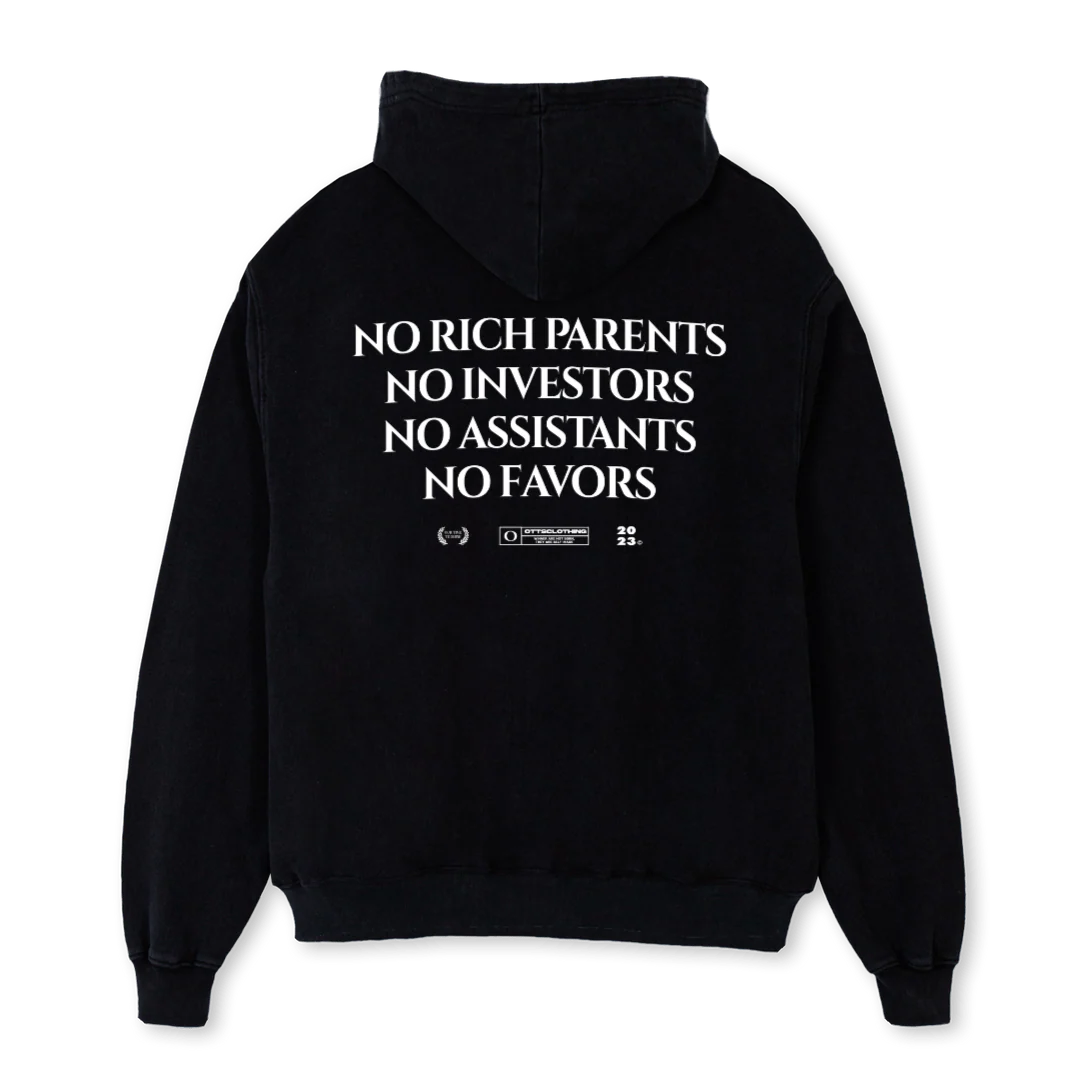 NORICHHOODIE Black Oversized Hoodie. - Image 2