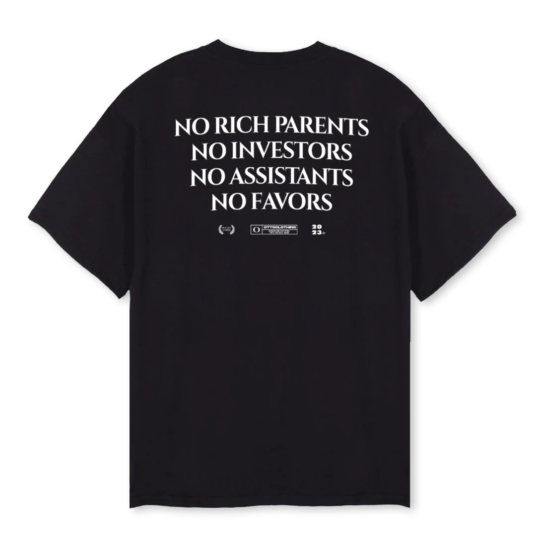 NORICHTEE Black Oversized Tee. - Image 2