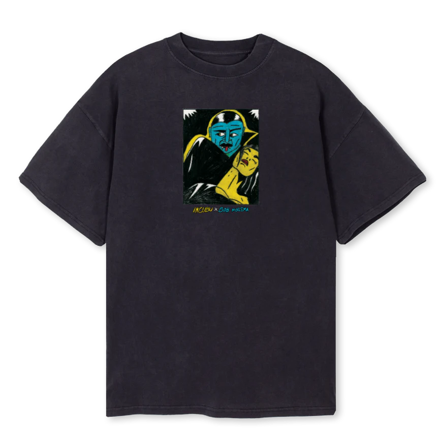NOSFBLACK Vintage Black Oversized Tee.