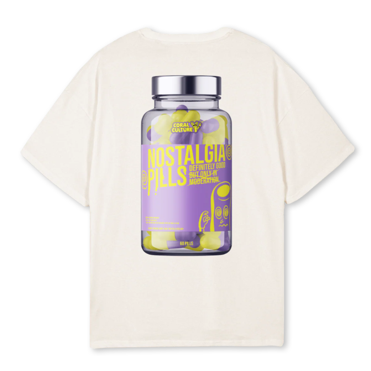 NOSTALGIATEE Vintage White Oversized Tee. - Image 2