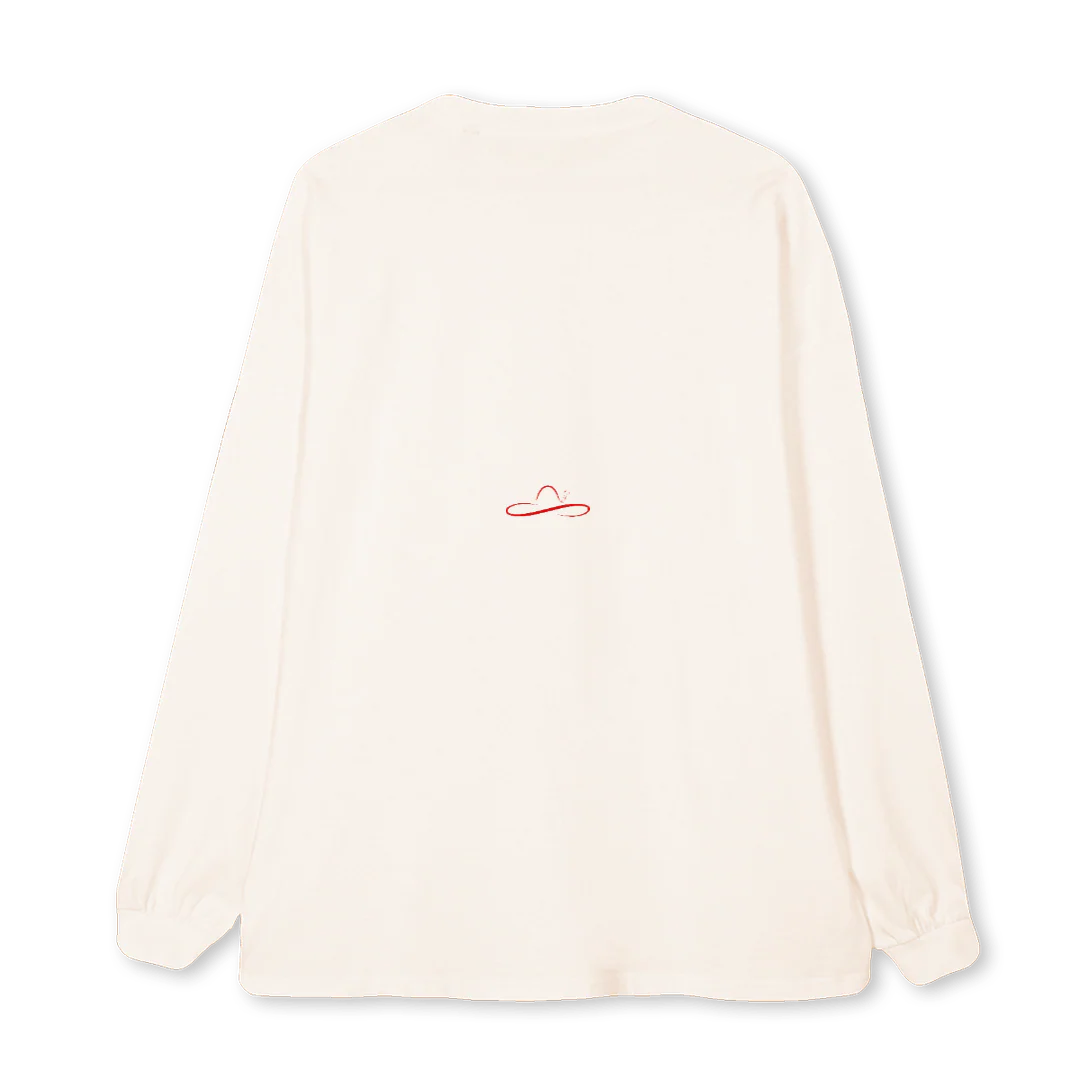 NOT SAYING Vintage White Oversized LS Tee. - Image 2