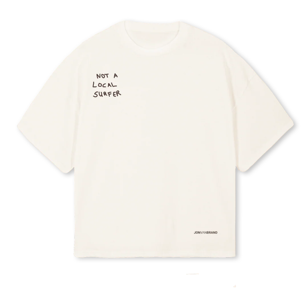NOTALOSURFERVINWHITE Vintage White Oversized Boxy Tee.