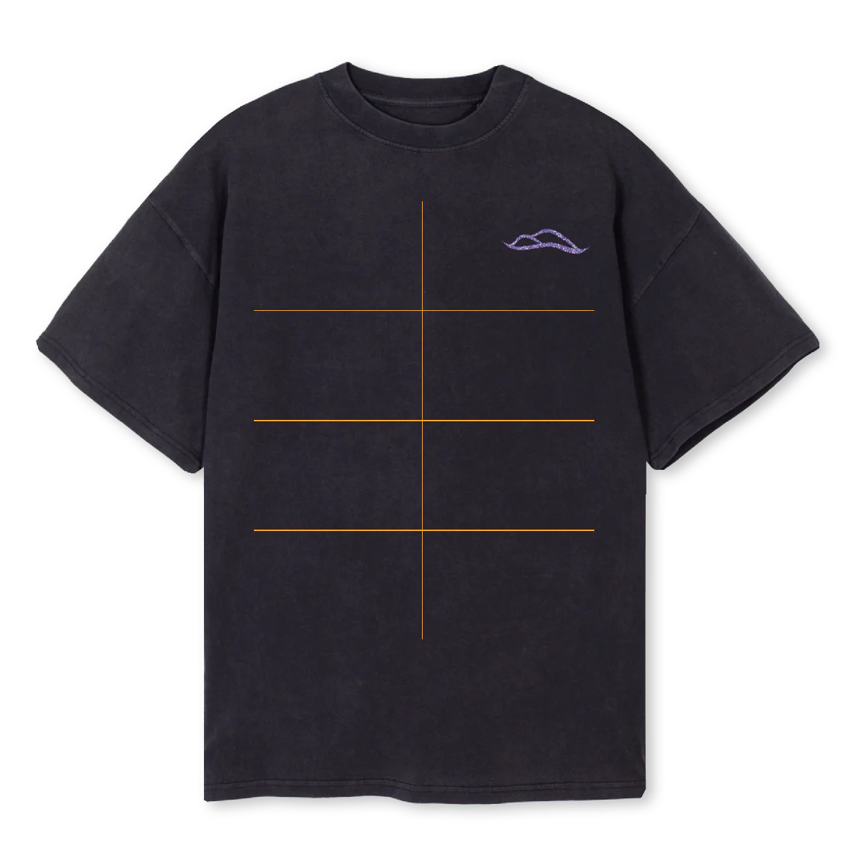 NOTHING T VBLACK Vintage Black Oversized Tee.
