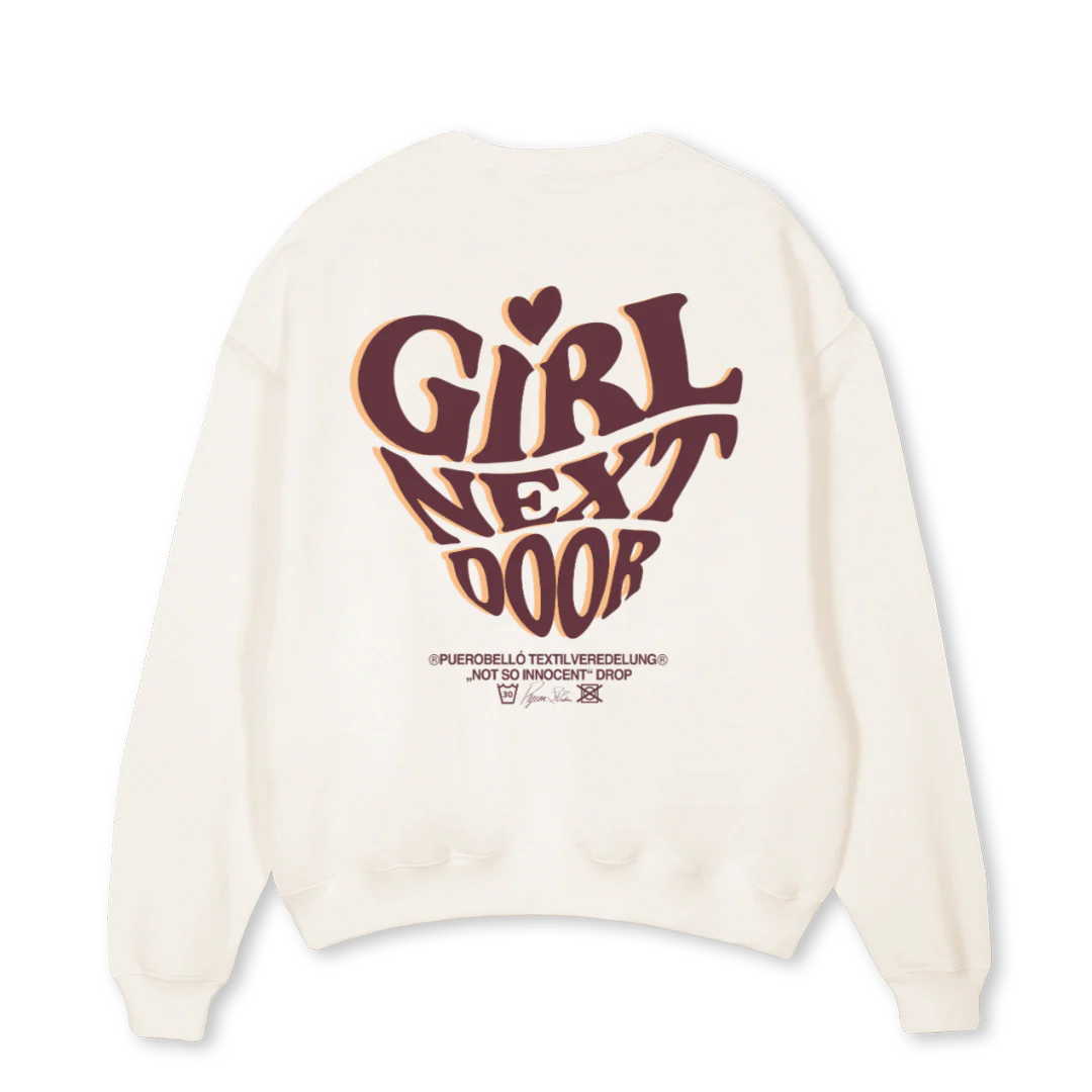NOTSOINNOCENTCREW Vintage White Oversized Crewneck Sweater. - Image 2