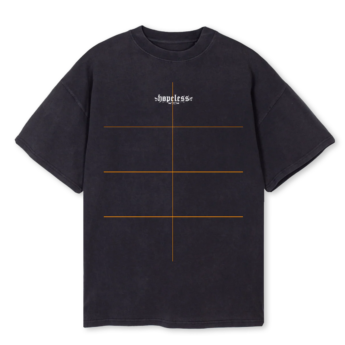 NOVREBUTTERFLY Vintage Black Oversized Tee.