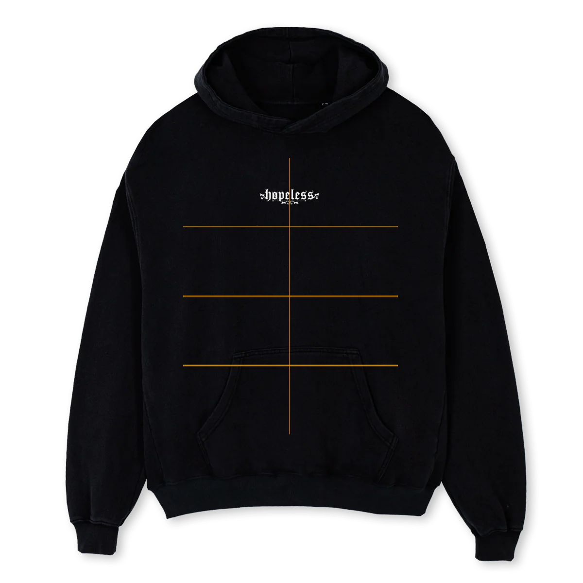 NOVREBUTTERFLYHOODIE Black Oversized Hoodie.