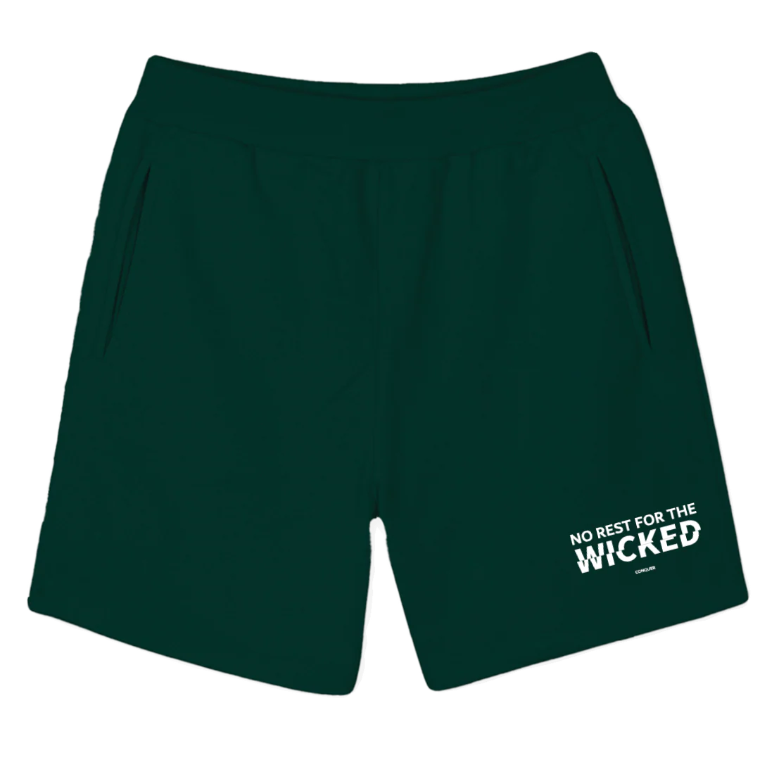 NRFTWFOUR Wild Green Sweatshorts.