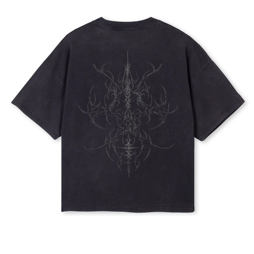 NSROCKTWO Vintage Black Oversized Boxy Tee. - Image 2