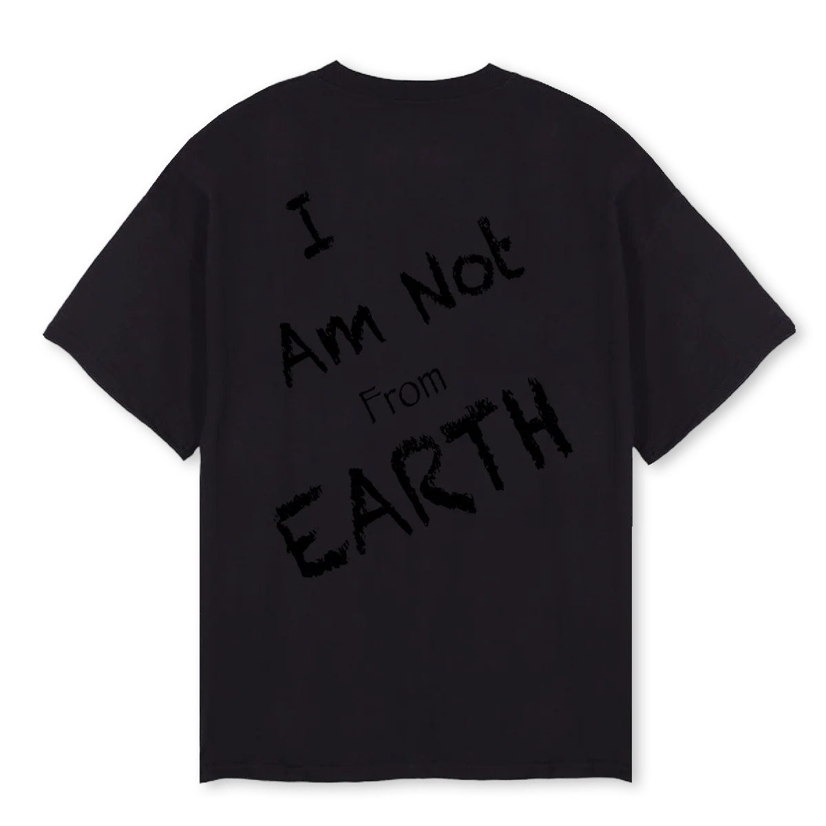NTFESHORTSLEEVE Black Oversized Tee. - Image 2