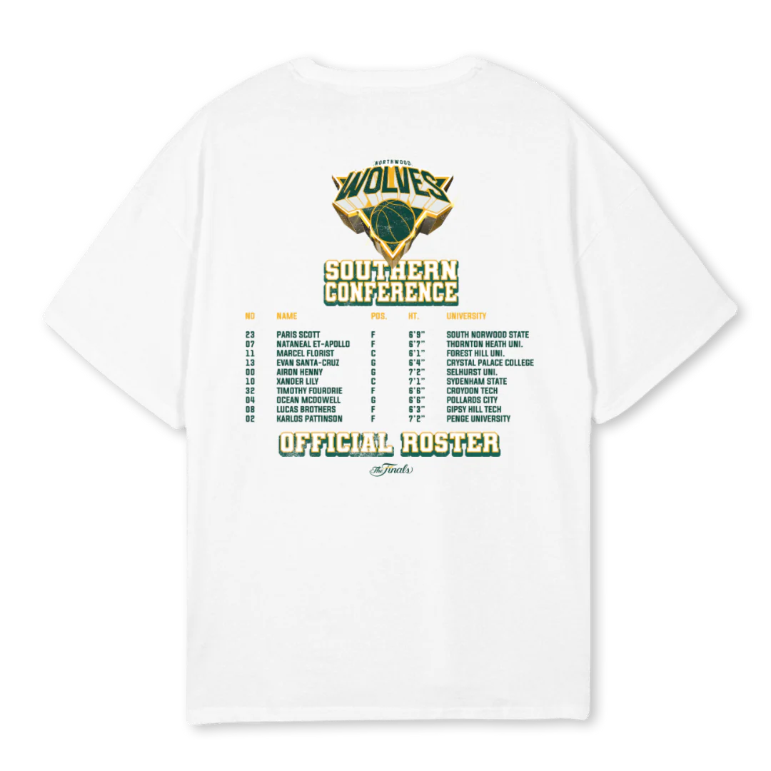 NTHWD WOLVES WHITE White Oversized Tee. - Image 2