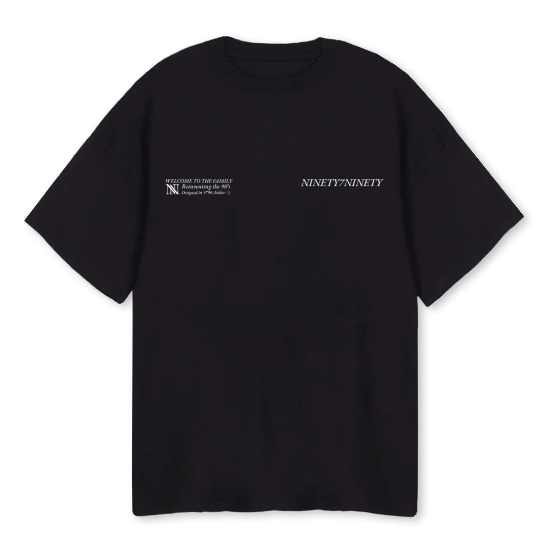 NTYFTEE Black Oversized Tee.
