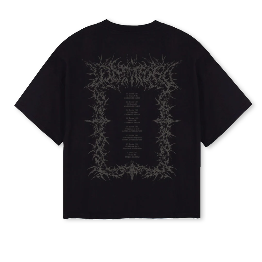 NUANCEASIATOUR Black Oversized Boxy Tee. - Image 2