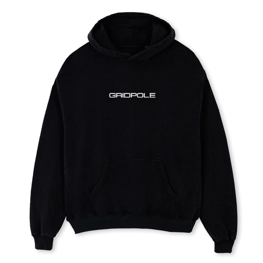 NÜRBURGRING Black Oversized Hoodie.