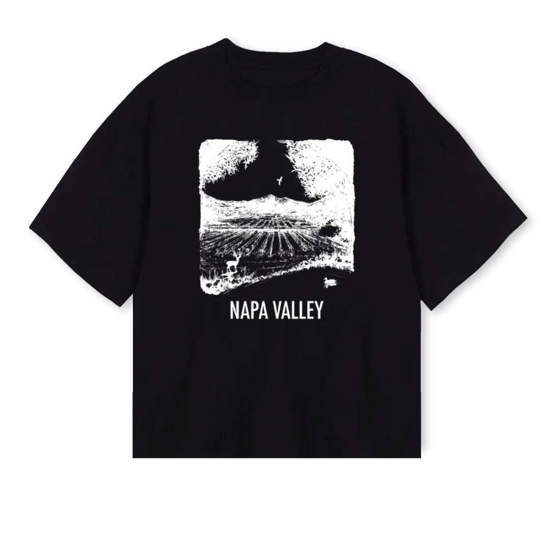 NVBLKO Black Oversized Boxy Tee.