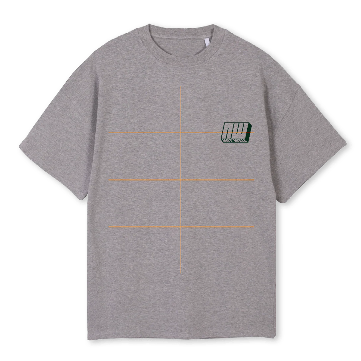 NWGREY Grey Marl Oversized Tee.